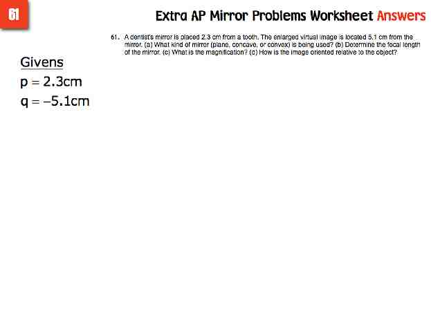 AP Extra Mirror Probs Answers.018-001